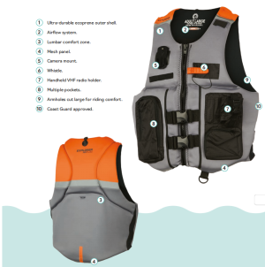 Sea-Doo Unisex Explorer Airflow PFD/Life Jacket — 2870101212 BRP