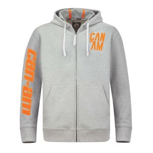 CAN-AM MEN`S LONG SLEEVE HOODIE GREY — 2867091227 BRP
