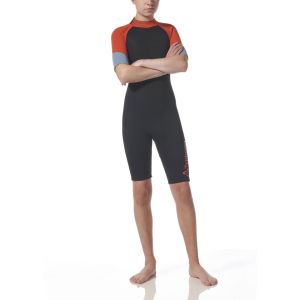 Essential 3/2mm Shorty - Youth EMBER/BLACK Y-L — P203227 TYPHOON