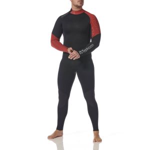 Performance 3/2mm Full Wetsuit BZ - Mens BLACK/SUNDOWN XL — P203747 TYPHOON