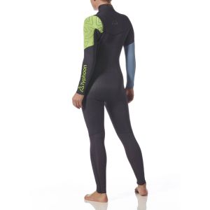 PERFORMANCE 3/2mm Full Wetsuit CZ WMNS GRAPHITE/LIME 8 — P203757 TYPHOON