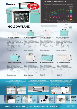 THERMAL BOX SHINWA HOLIDAY LAND COOLER 11HB - 11L — HLC-11HB SHINWA