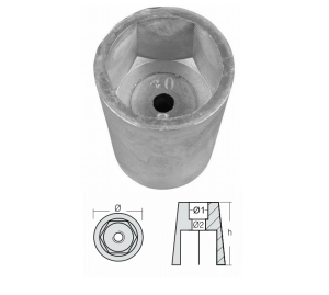 ANODE RADICE HEXAGONAL SHAFT 40 — 00403E TSEAL