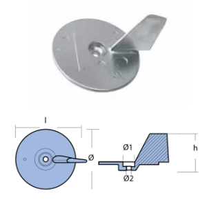 SKEG FOR ENGINE HONDA F.B. ALUMINUM — 01410AL TSEAL