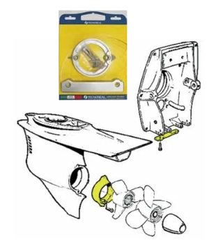 KIT ANODES VOLVO 280 ALUMINIUM — KIT VOLVO 280/AL TSEAL