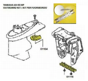 KIT YAMAHA FOR FUORIBORDO 60-90 OF ALUMINUM — KIT YAMAHA 60-90-AL TSEAL