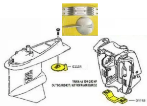 KIT YAMAHA OF ALUMINUM FOR FUORIBORDO 150-200 COUNTER ROTATION — KIT YAMAHA 150-200CR-AL TSEAL