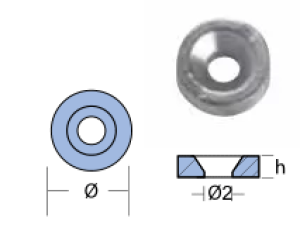 WASHER HONDA 8 HP OF ALUMINUM — 01400AL TSEAL