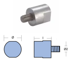 ROD FOR COOLER YANMAR DIA 20 L.20 M8 — 01303 TSEAL