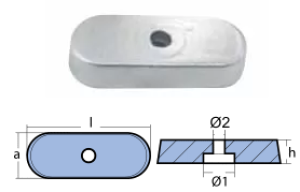 PLATE  YAMAHA OF ALUMINUM — 01142AL TSEAL
