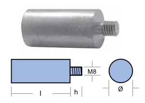 ROD FOR COOLER YAMAHA DIAM.20x39 — 01114 TSEAL