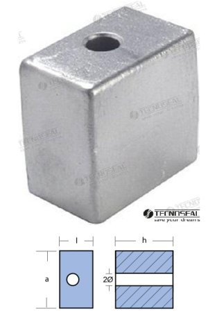 ANODE OMC - JOHNSON - EVINRUDE OF ALUMINUM — 00907AL TSEAL