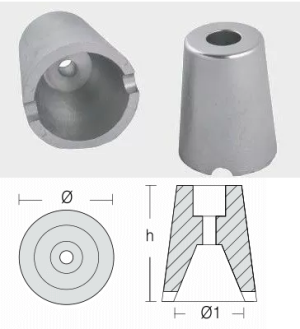 ZINC ANODE — PRP-800400SOLE/4 RAK
