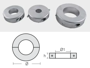 ЦИНКОВ АНОД ЗА ВАЛ - 31.8 mm (1-1/4“) — SHF-800556 RAK