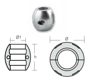 ЦИНКОВ АНОД ЗА ВАЛ - 31.5 mm (1-1/4“) — SHF-800507 RAK