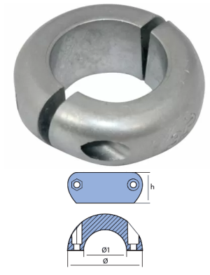 ЦИНКОВ АНОД ЗА ВАЛ - 25 mm — 00552 TSEAL