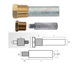 ЦИНКОВ АНОД YANMAR — REC27210-200370