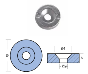 WASHER TOHATSU 2.5-3.5-5-6-8 HP ALUMINUM — 01250AL TSEAL