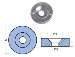 WASHER FOR ENGINE JOHNSON/VENRUDE ALUMINUM — 00933AL TSEAL