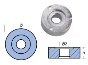 WASHER MERCURY 4/5 HP DIA 20 — 00813 TSEAL