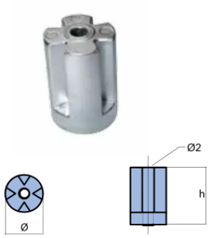 ANODE FOR ENGINE VOLVO P. IPS — 00738 TSEAL