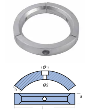 ЦИНКОВ АНОД ТРАНСУМ VOLVO PENTA — 00728 TSEAL