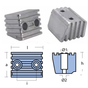 PLATE FOR ENGINES V.P. SERIES DPX OF ALUMINUM — 00722AL TSEAL