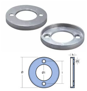 COLAR ENGINE VOLVO PENTA S.100 ALUMINUM — 00700AL TSEAL