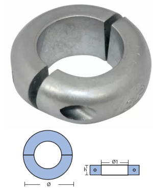 ЦИНКОВ АНОД ЗА ВАЛ - 65 mm — 00566 TSEAL