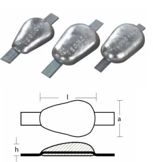 ANODES OF ALUMINUM KG. 1 — 00352AL TSEAL