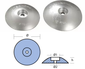 АЛУМИНИЕВ АНОД ЗА ПЕРО НА РУЛЯ - 140 mm — 00105PAL TSEAL