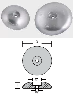 ЦИНКОВ АНОД ЗА ПЕРО НА РУЛЯ - 50 mm — RDR-800100 RAK