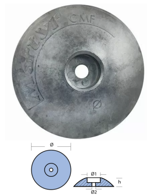 ЦИНКОВ АНОД ЗА ФЛАПС 110 mm — CMF110