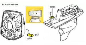 KIT ANODES VOLVO FOR SX DPH/DPR OF ZINC — KIT VOLVO DPH-DPR TSEAL