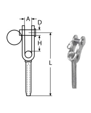TOGGLE-TERMINAL A4 4MM — 8483404 MTECH