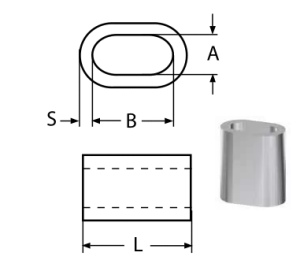 FERRULES - STAINLESS STEEL A4 3MM — 8470403 (2) MTECH