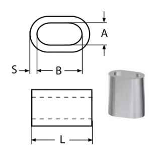 FERRULES - STAINLESS STEEL A4 1MM — 8470401 (2) MTECH