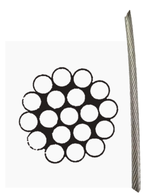СТОМАНЕНО ВЪЖЕ 1x19 AISI-316 3mm — 8378403 250 MTECH