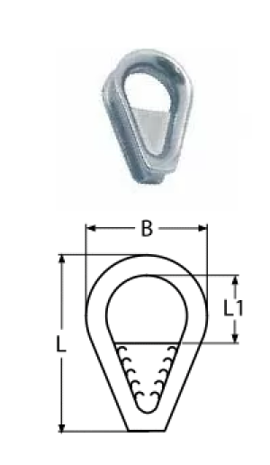 THIMBLE WITH BAR A4 12MM — 8636412 MTECH