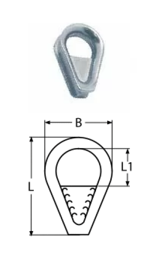 THIMBLE WITH BAR A4 14MM — 8636414 MTECH