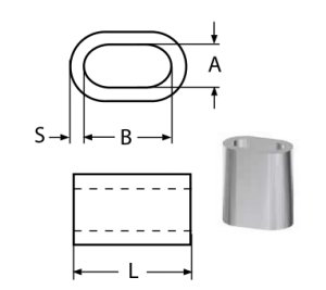 FERRULES - STAINLESS STEEL A4 7MM — 8470407 MTECH