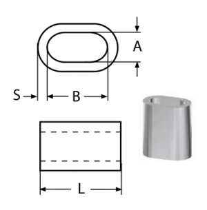 FERRULES - STAINLESS STEEL A4 6MM — 8470406 MTECH