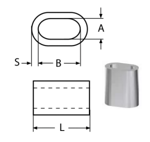 FERRULES - STAINLESS STEEL A4 5MM — 8470405 MTECH