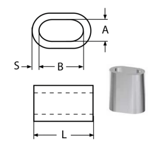 FERRULES - STAINLESS STEEL A4 1MM — 8470401 MTECH