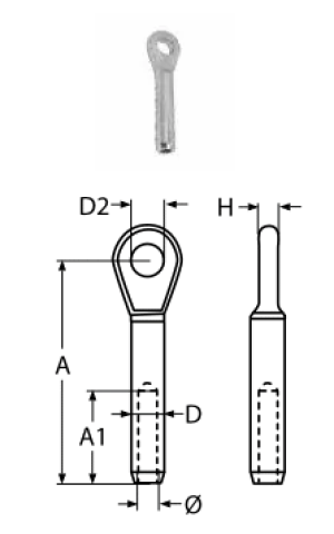 ESS EYE TERMINAL A4 3MM — 846943 MTECH