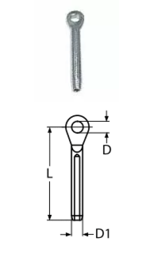 EYE TERMINAL A4 2.5MM — 82814025 MTECH