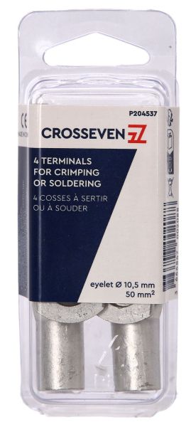 КАБЕЛЕН НАКРАЙНИК С УХО d10,5mm 50mm - 4бр. к-т — P204537 PLASTIMO