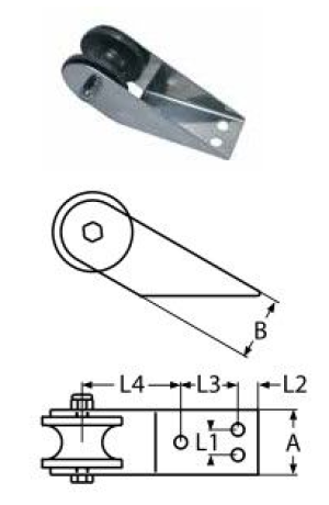 ANCHOR ROLLER A2 50MM — 8566250 MTECH