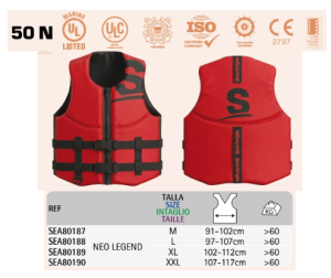 LIFEJACKET NEO LEGEND 50N XL — SEA80189