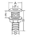 ABS THRU-HULL FITTINGS 15mm — N0122015 TREM